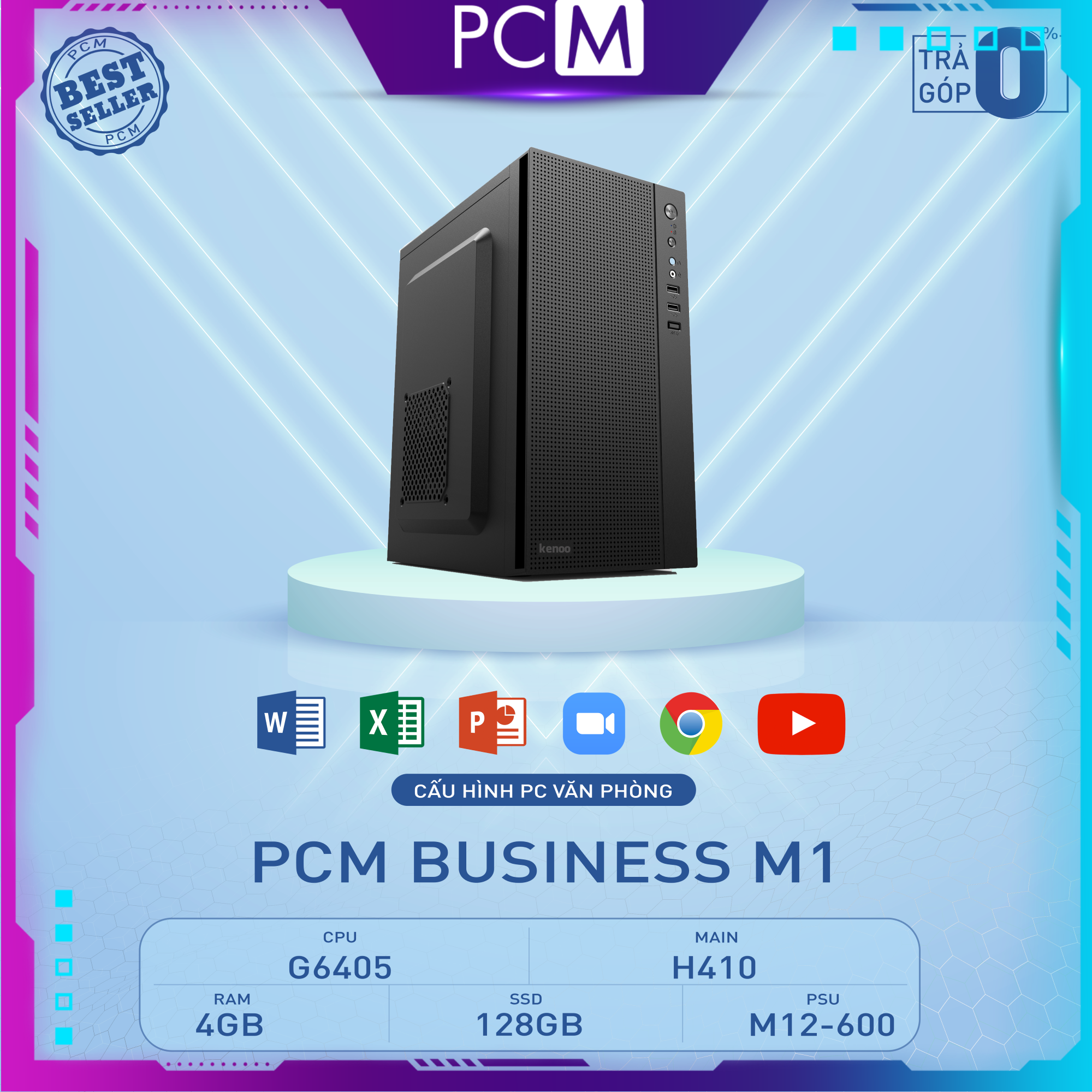 PCM BUSINESS M1 (G6405/H410/4GB RAM/128GB SSD)