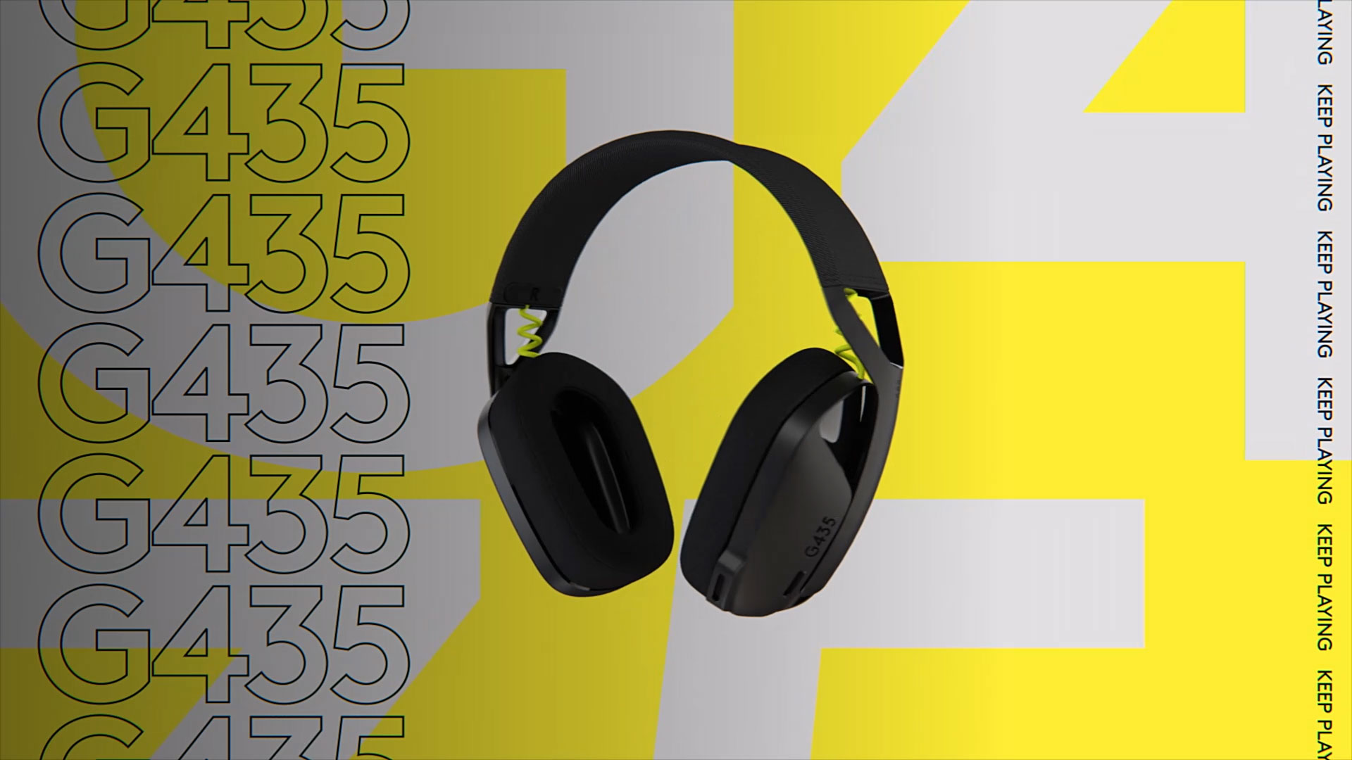 Tai nghe Logitech G435 LightSpeed Wireless Black Neon Yellow